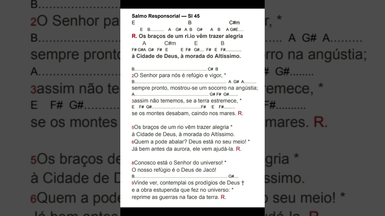Salmo 45 - Os braços de um rio - Dedicação da Basílica do Latrão