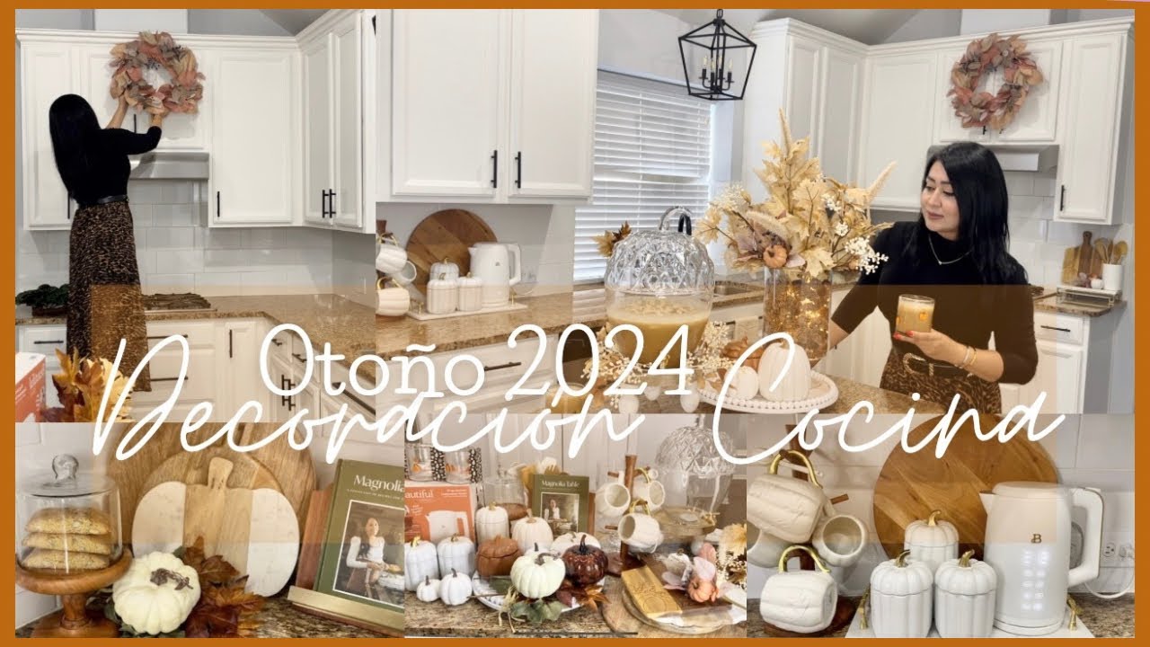 COCINA DECORACION  OTOÑO 2024|| DECORACÌON OTOÑO || IDEAS DECORACION OTOÑO 🍂🍁