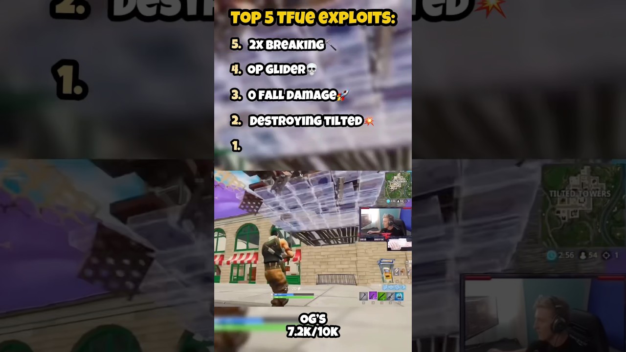 TOP 5 TFUE EXPLOITS😳🤯 #fortnite #fortniteclips #gaming #tfue #exploits #hacker #glitch #subscribe