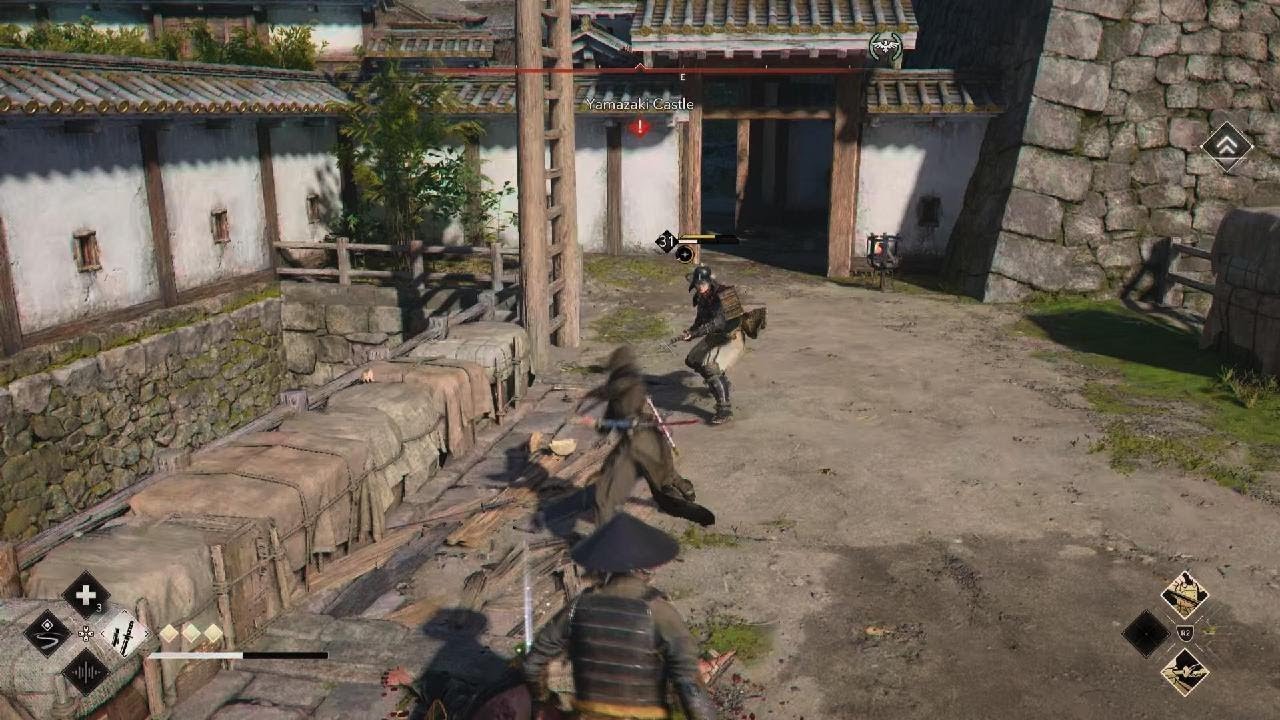 Assassin's Creed Shadows Taking Out Everyone in Yamazaki Castle PS5 60FPS