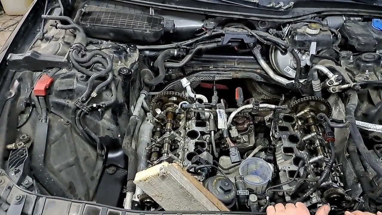 wymiana rozrządu 3.0tdi Audi A6 C7 timing chain replacement