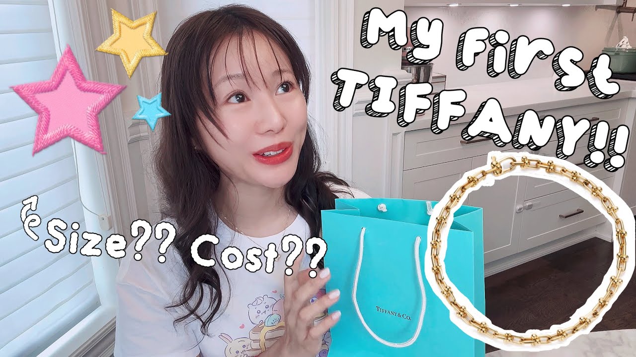 My First TIFFANY & CO Unboxing! 🥰 Tiffany Hardwear Micro Link 🔗 Bracelet Yellow Gold 🤩