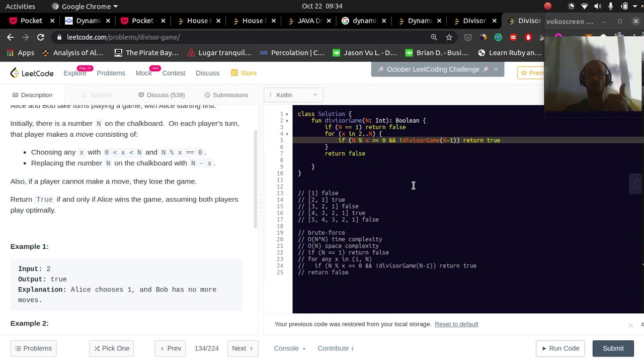 Dynamic Programming: Divisor Game