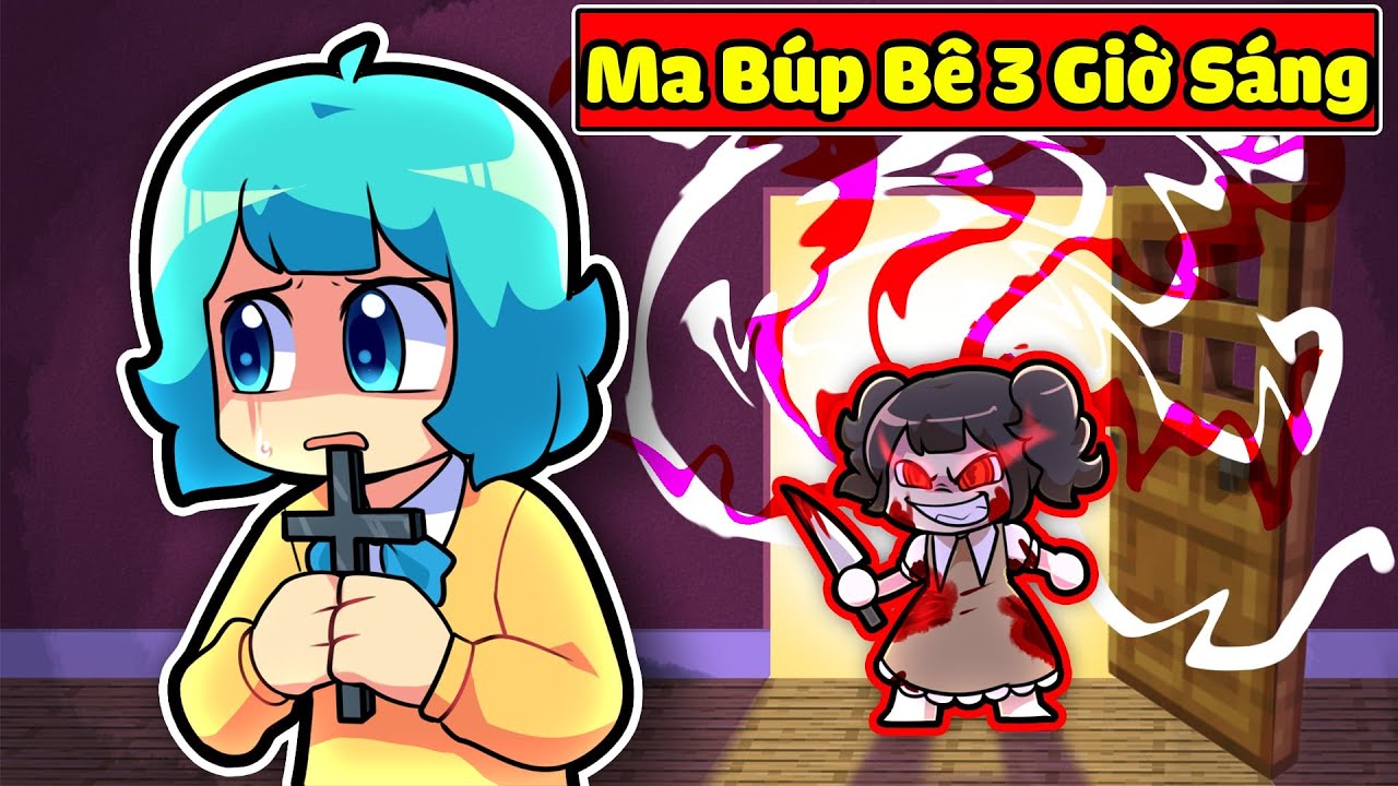 YUMMIE BẤT NGỜ KHI MA BÚP BÊ XUẤT HIỆN VÀO 3 GIỜ SÁNG TRONG MINECRAFT*YUMMIE MA BÚP BÊ TẬP 2 😱🤣