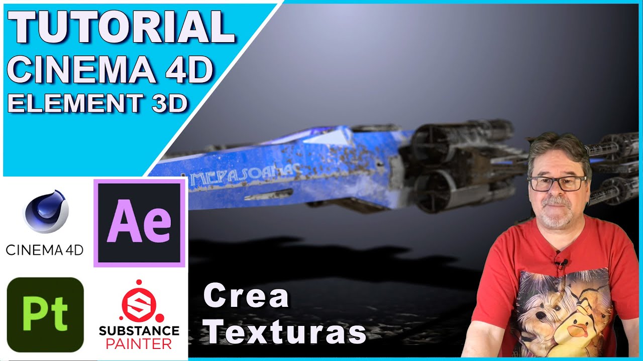 Crear TEXTURAS con SUBSTANCE 3D PAINTER para Element 3D | TUTORIAL
