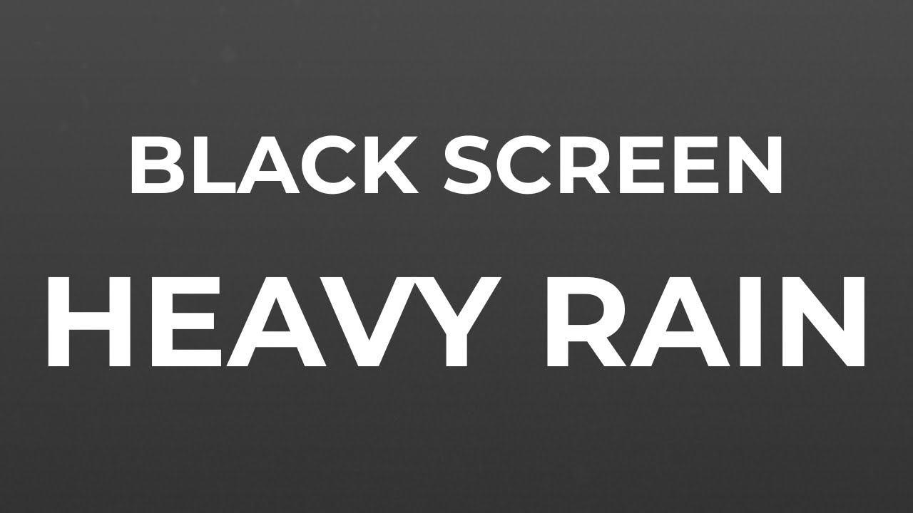 Black Screen Heavy Rain for Deep Sleep 🌧️ | Tokyo Night Sounds (3 Hours)