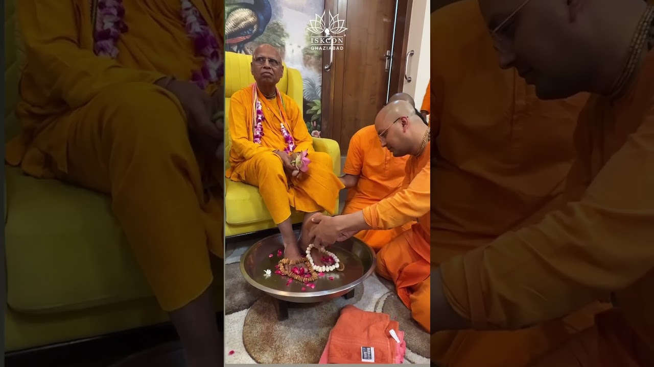 ISKCON Ghaziabad Welcomes - HH Loknath Swami Maharaj | Welcome Video | #love #like #krishna