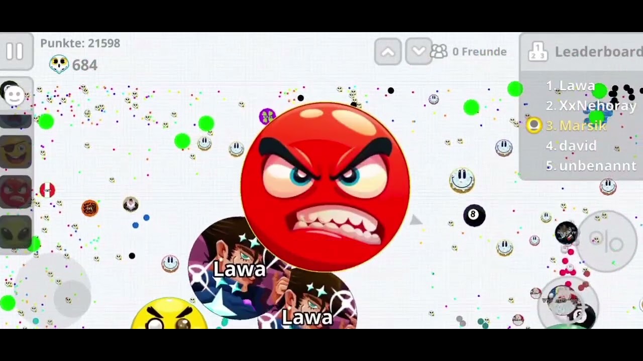 Agar.io Mobile Gameplay from December 15, 2025, with Stream Sniper Baraket Smileys 