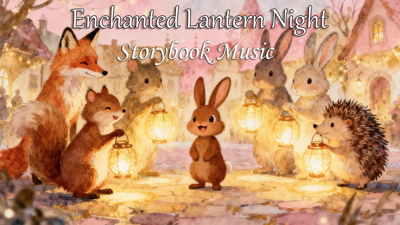 [Celtic Music] Enchanted Lantern Night🏮Cozy Animal Festival –Relaxing Spring Music & Storybook Waltz