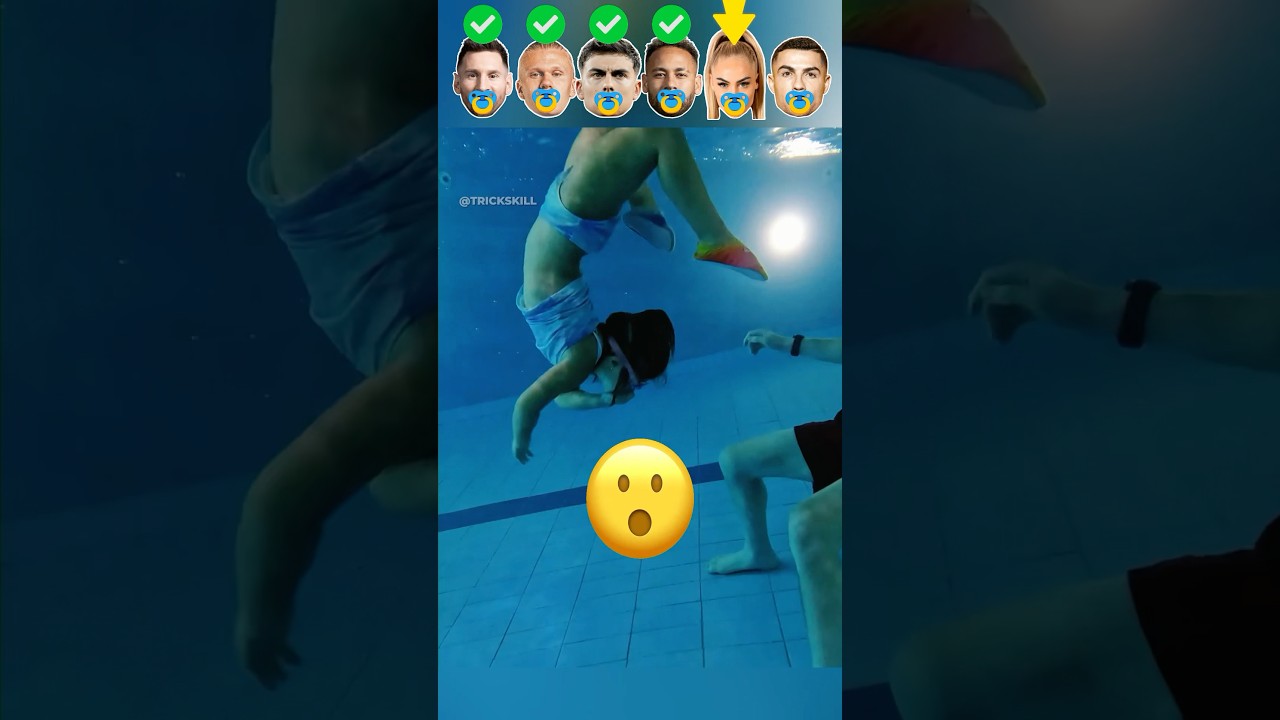 Mini Messi VS Haaland VS Dybala VS Neymar JR VS Lehmann VS Ronaldo Pool Moments🥰