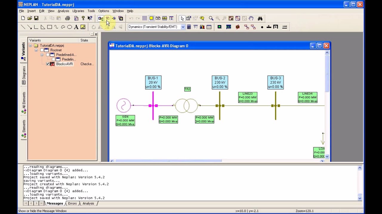 NEPLAN Dynamic Analysis