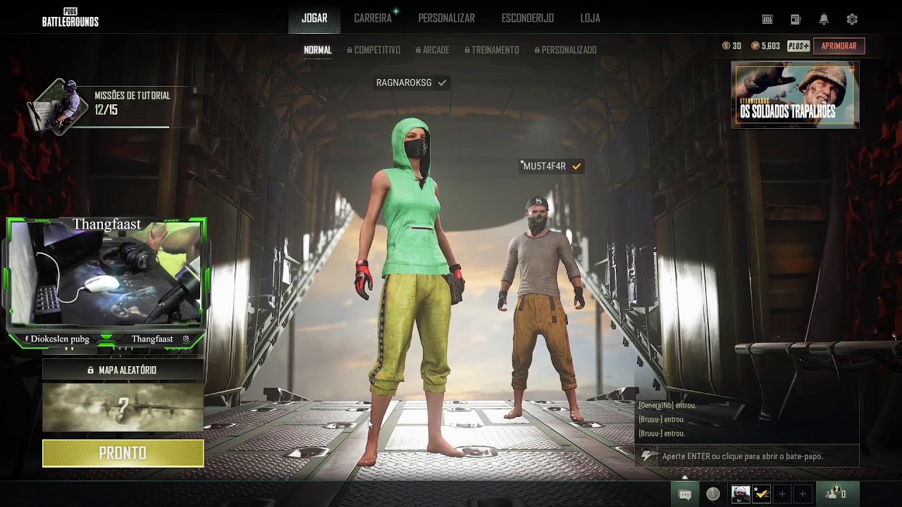 JOGANDO COM OS ALEATORIOS PUBG STEAM INACREVA-SE DEIXA LIKE
