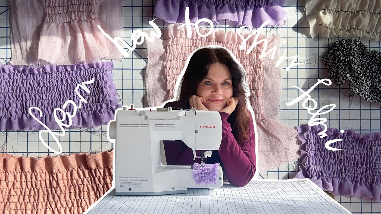 Short and sweet tutorial on how to shirr fabric 🪡 shirring tutorial by skarbekstudio