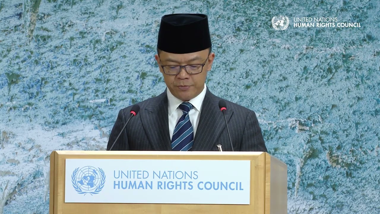 Indonesia | Minister for Foreign Affairs Sugiono addresses the UN Human Rights Council