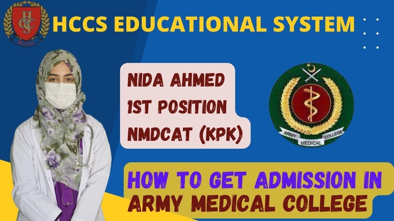 MEET NMDCAT TOPPER | NIDA AHMED | HOW TO GET ADMISSION IN AMC | HCCS EDUCATIONAL SYSTEM | ENTRY TEST