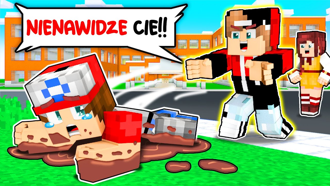 😭👊 LUFEREK ZOSTAŁ... POBITY!!! w NOWEJ SZKOLE! (straszne)