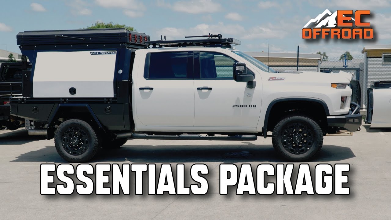 2500 HD Silverado with GCI Traytec Tray and Canopy Essentials Build - EC OFFROAD BDS LIFT RHINO RACK
