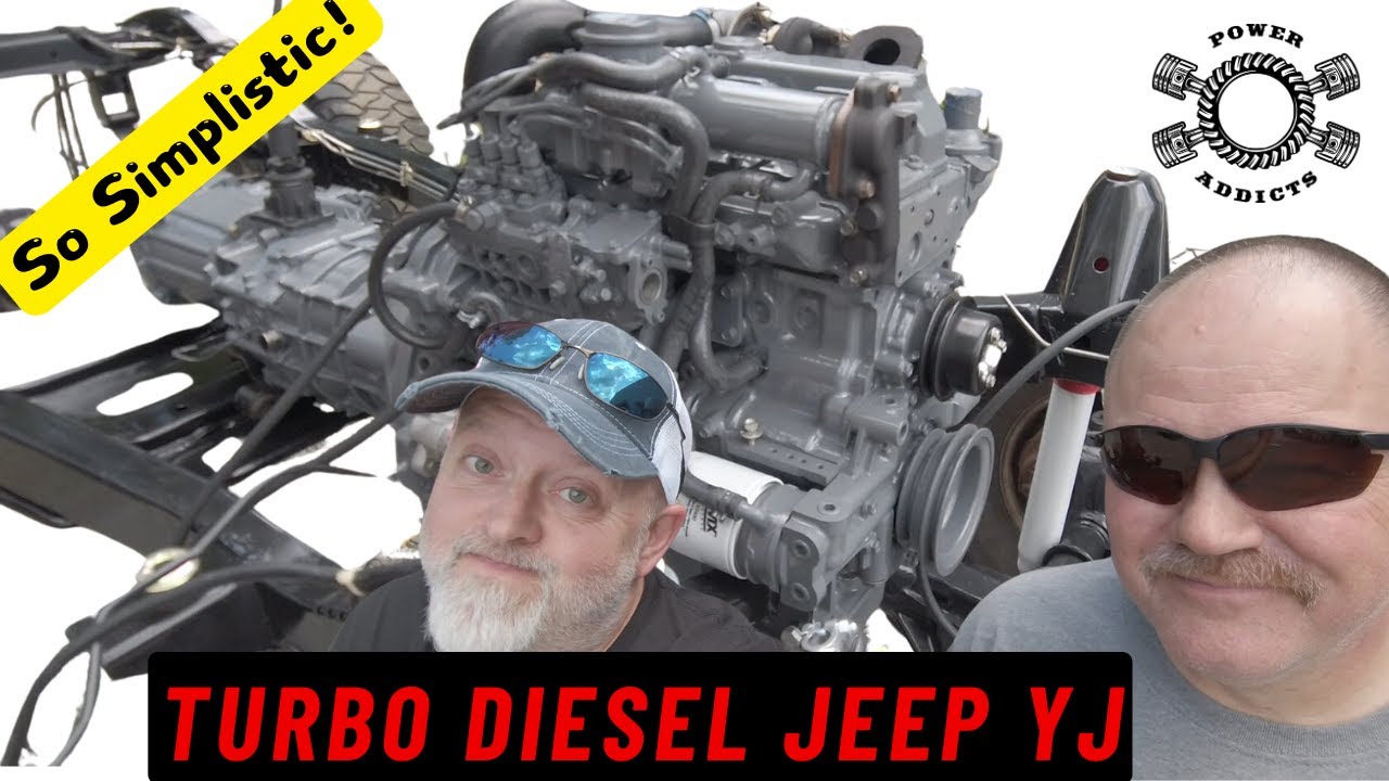 Jeep Wrangler YJ Diesel Engine Swap - Kubota Powered #poweraddictscrew