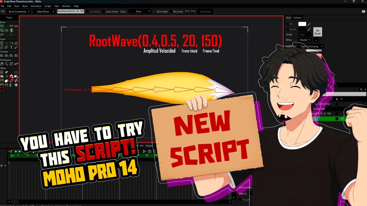 Tienes que probar este SCRIPT MOHO PRO 14 #mohopro #2danimation #animation