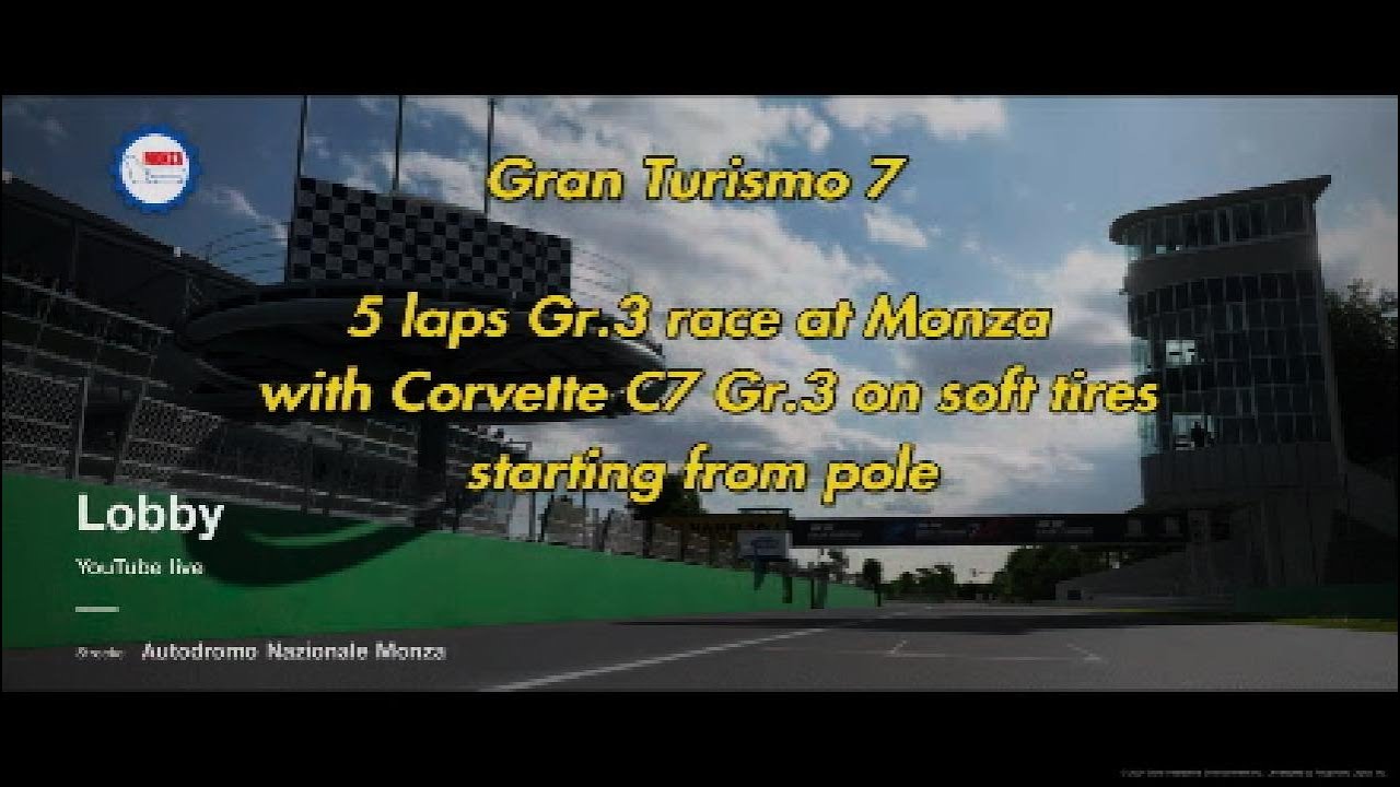 GT7 | 5 laps Gr.3 Race | Monza | Corvette C7 Gr.3 | Pole Position
