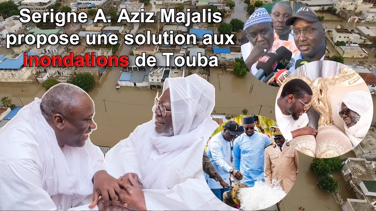 🚨🚨URGENT🚨🚨  Serigne A  Aziz Mbacké Majalis propose une solution aux inondations de Touba