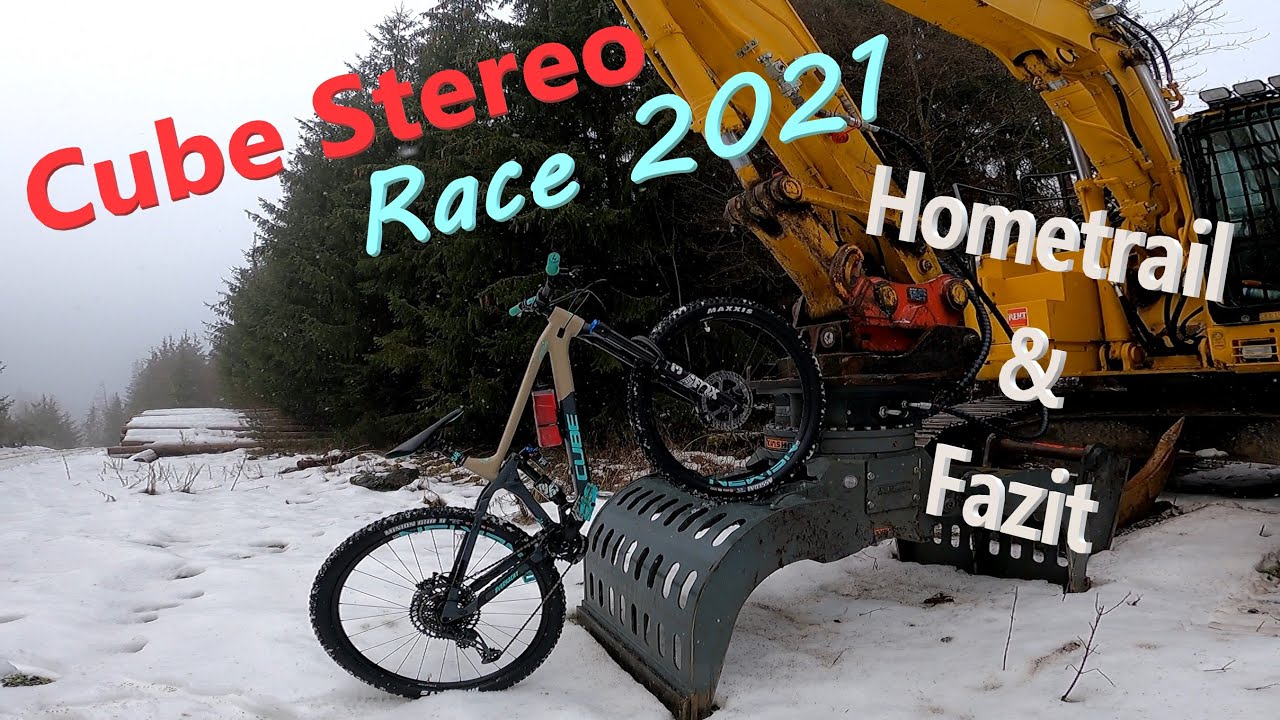 Hometrail // Cube Stereo Race 2021 wie fährt es sich // Schnee, Eis & Matsch