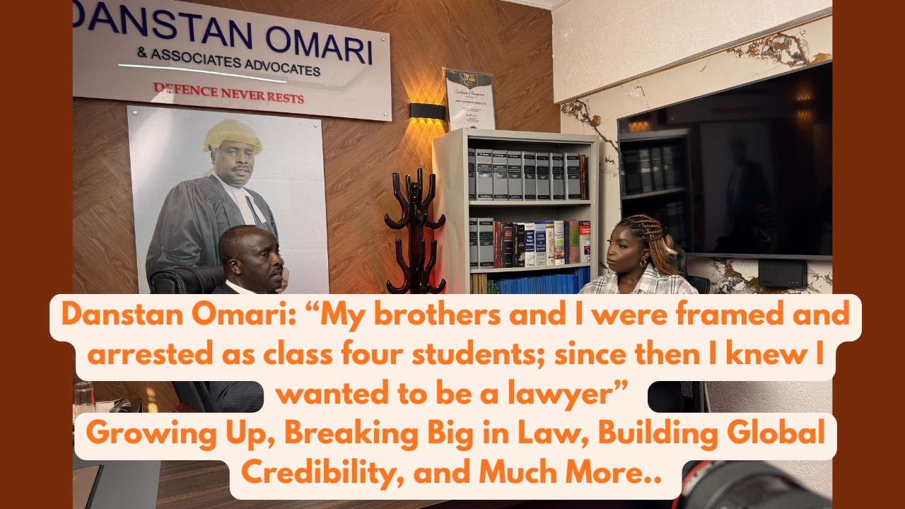 Lawyer Danstan Omari | Lessons on Success, Discipline & Career Building