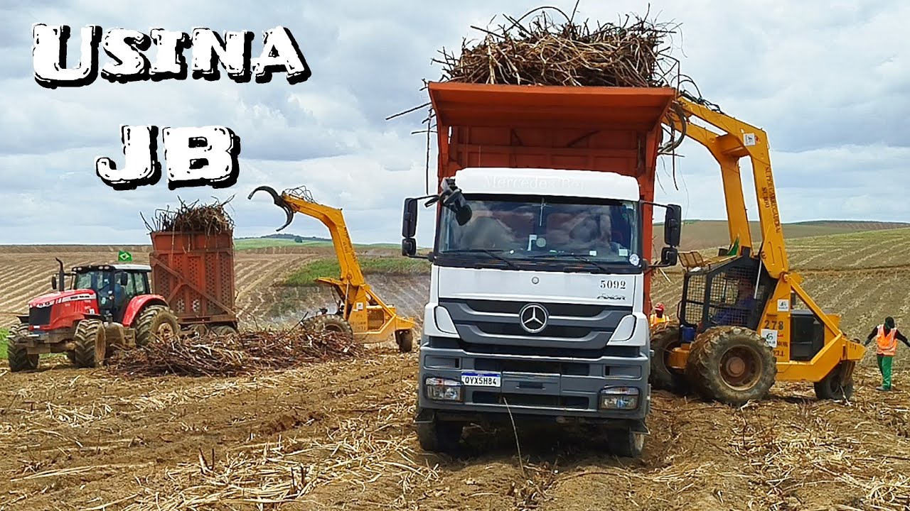 Transporte De Cana De Açúcar Depois De Muita Chuva🌧️🌧️🌨️ Usina JB 