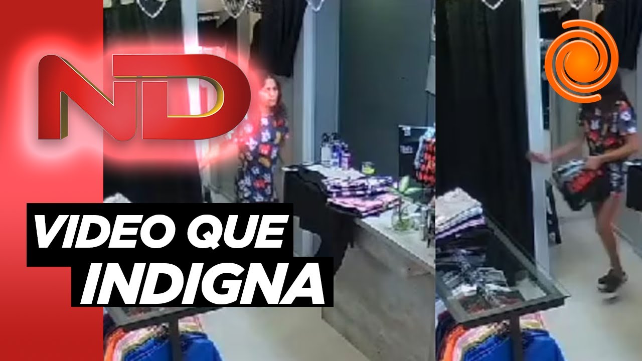 Mecheras, otra vez: una distrajo a la vendedora y la otra le robó una pila de ropa