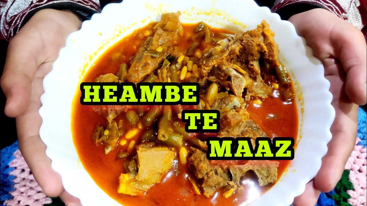 HEAMBE TE MAAZ|GREEN BEANS WITH MUTTON|KASHMIRI STYLE RECIPE||BY IQRA'S DELICACIES||