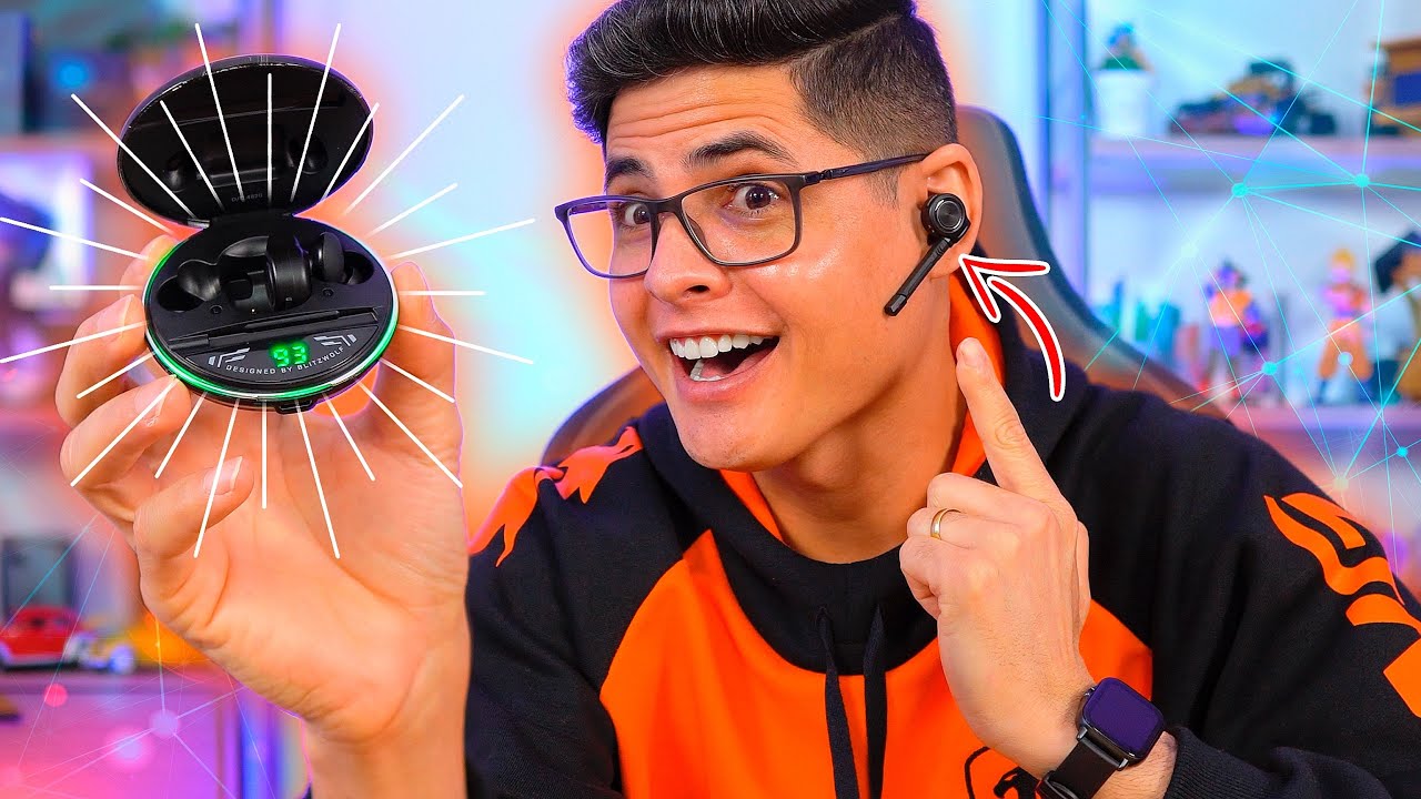 OLHA SÓ! Um fone TWS realmente GAMER? BlitzWolf BW-FLB3 - Unboxing e Impressões