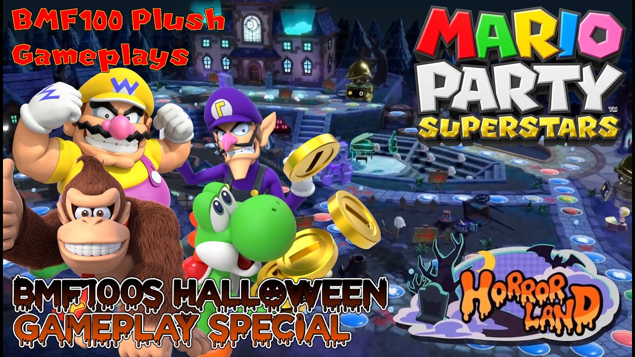 BMF100 Plush Gameplays: Mario Party Superstars Launch Horror Land Party Gameplay!