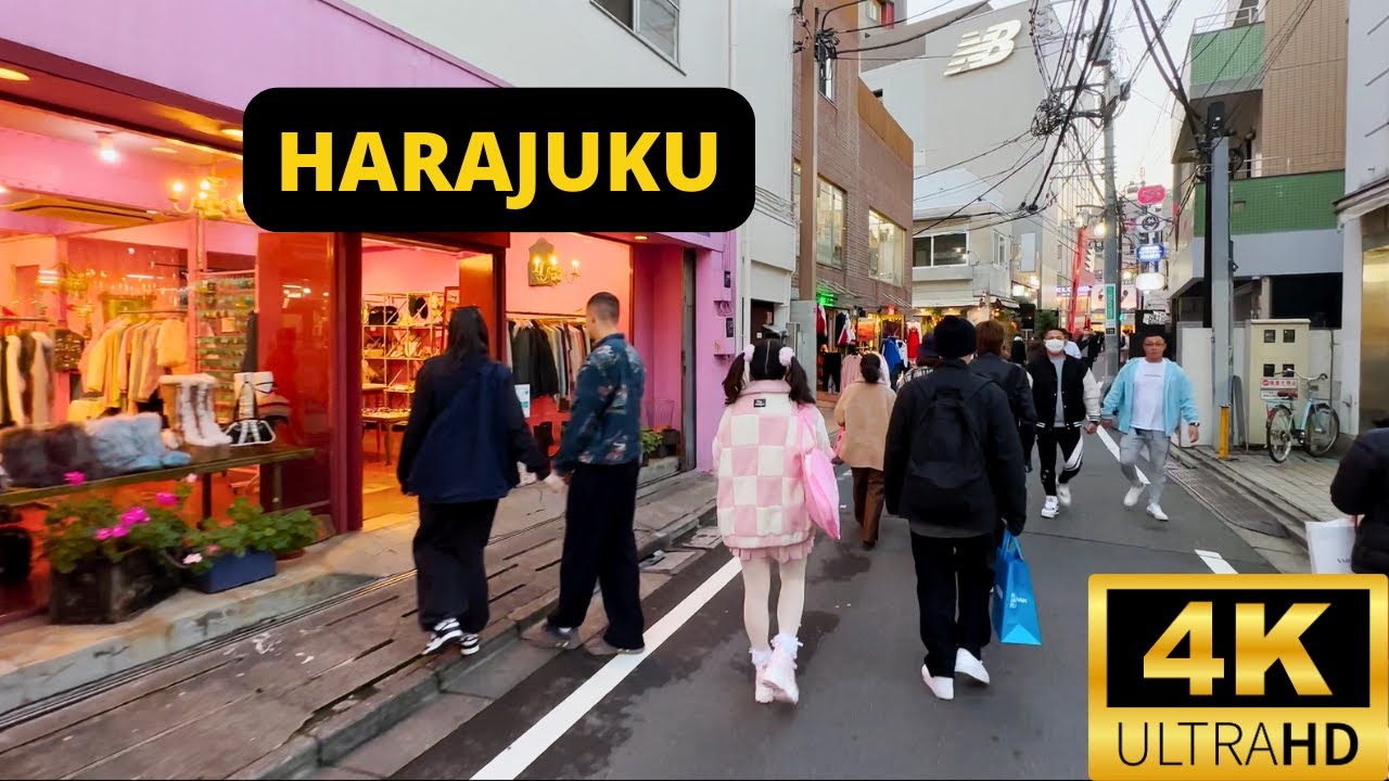 TOKYO, JAPAN 🇯🇵 [4K] HARAJUKU — 1 HOUR Walking Tour