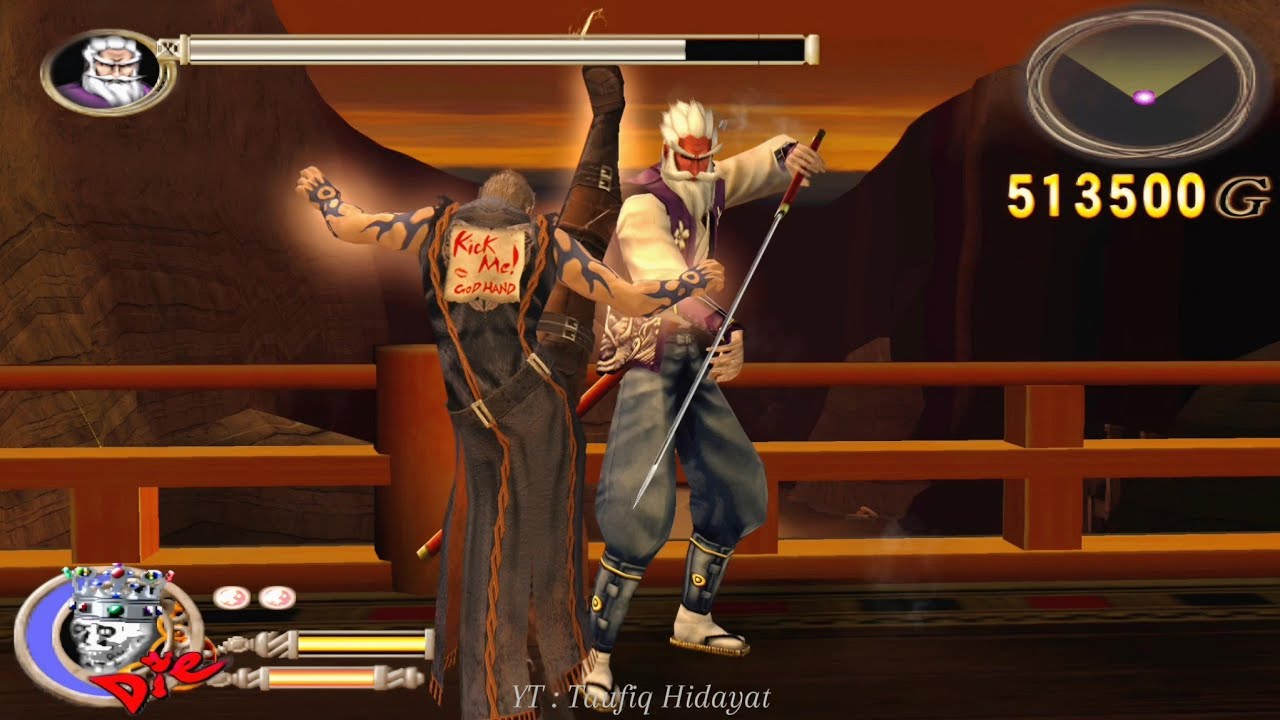 GOD HAND KMS NO DAMAGE STAGE 7 GREAT SENSEI'S REVENGE