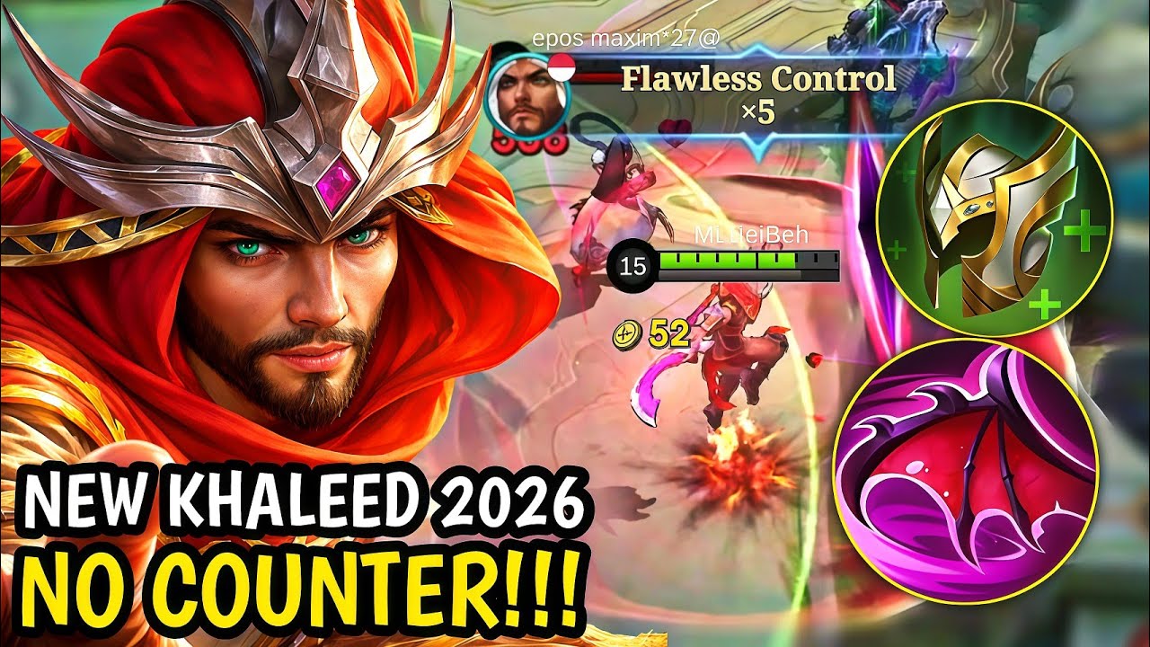 PANGLIMA 100% WIN RATE DILAWAN😂 INI DIA KHALEED BUILD TERSAKITI 2026| MLBB