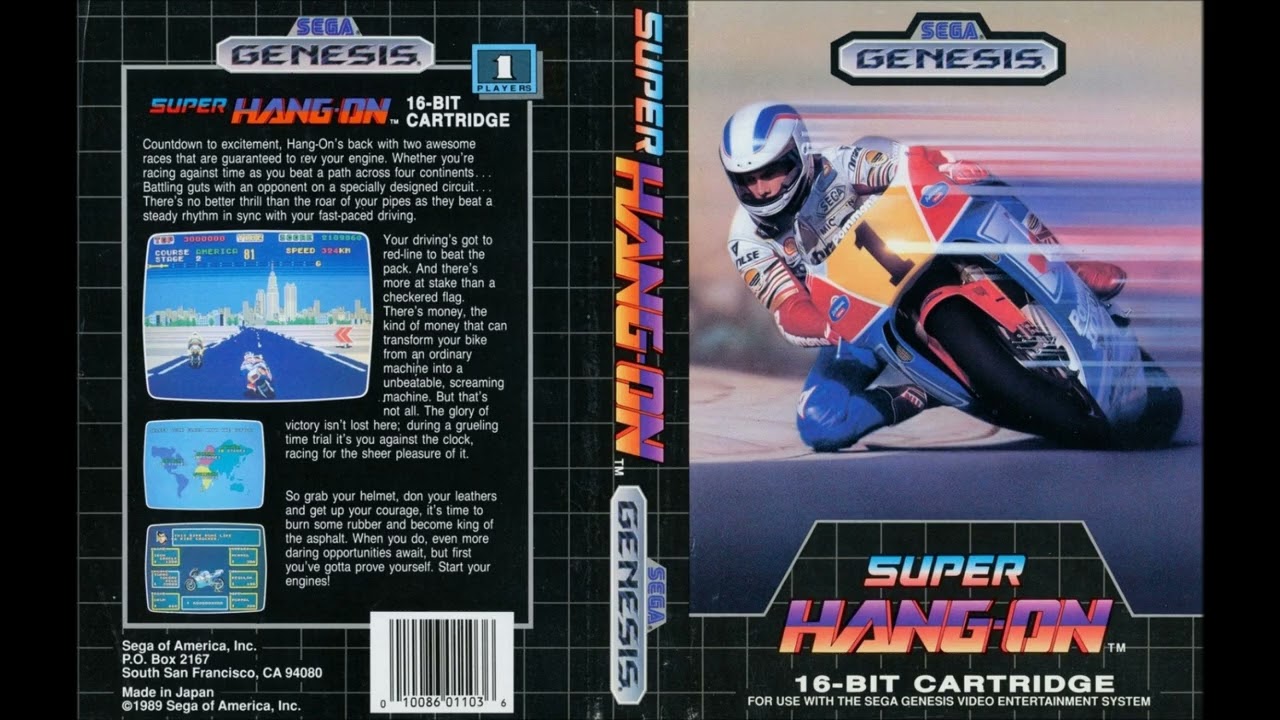 Super Hang-On | SEGA Genesis Full Soundtrack OST (Real Hardware)