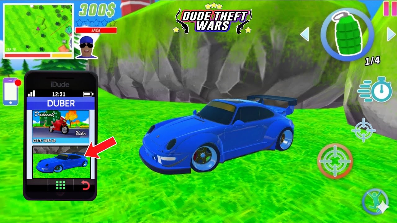 ​I FOUND THE SECRET PORSCHE! 🤫🔥 New Car Spawn in Dude Theft Wars.