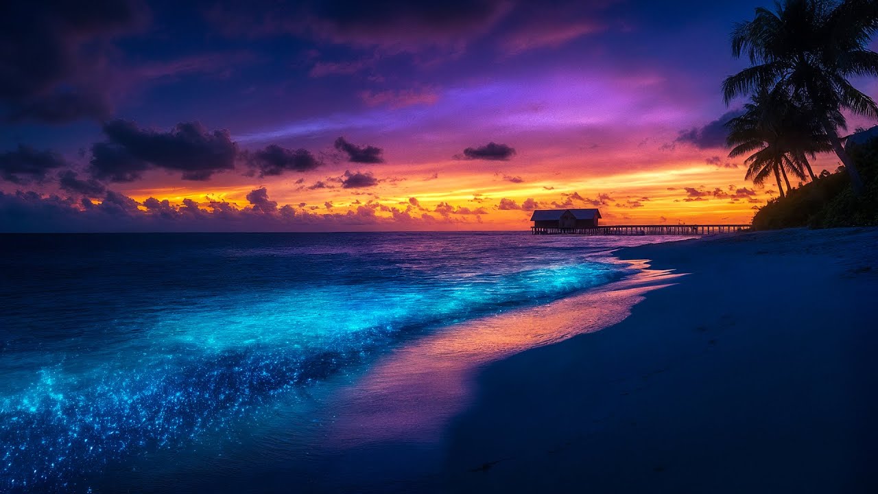 ASMR Ocean Waves & Healing Frequency | Uninterrupted Deep Sleep