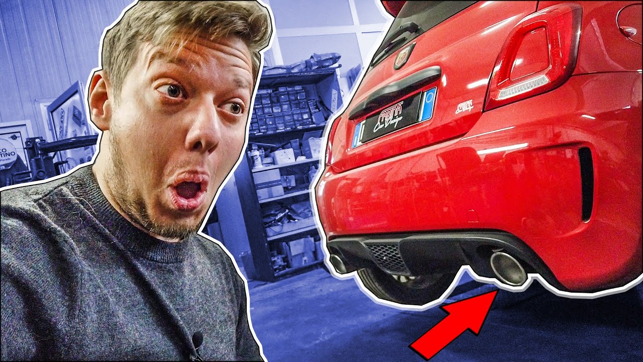 E' UN BOMBARDIERE - Nuovo Scarico DIRETTO sull'Abarth 😂