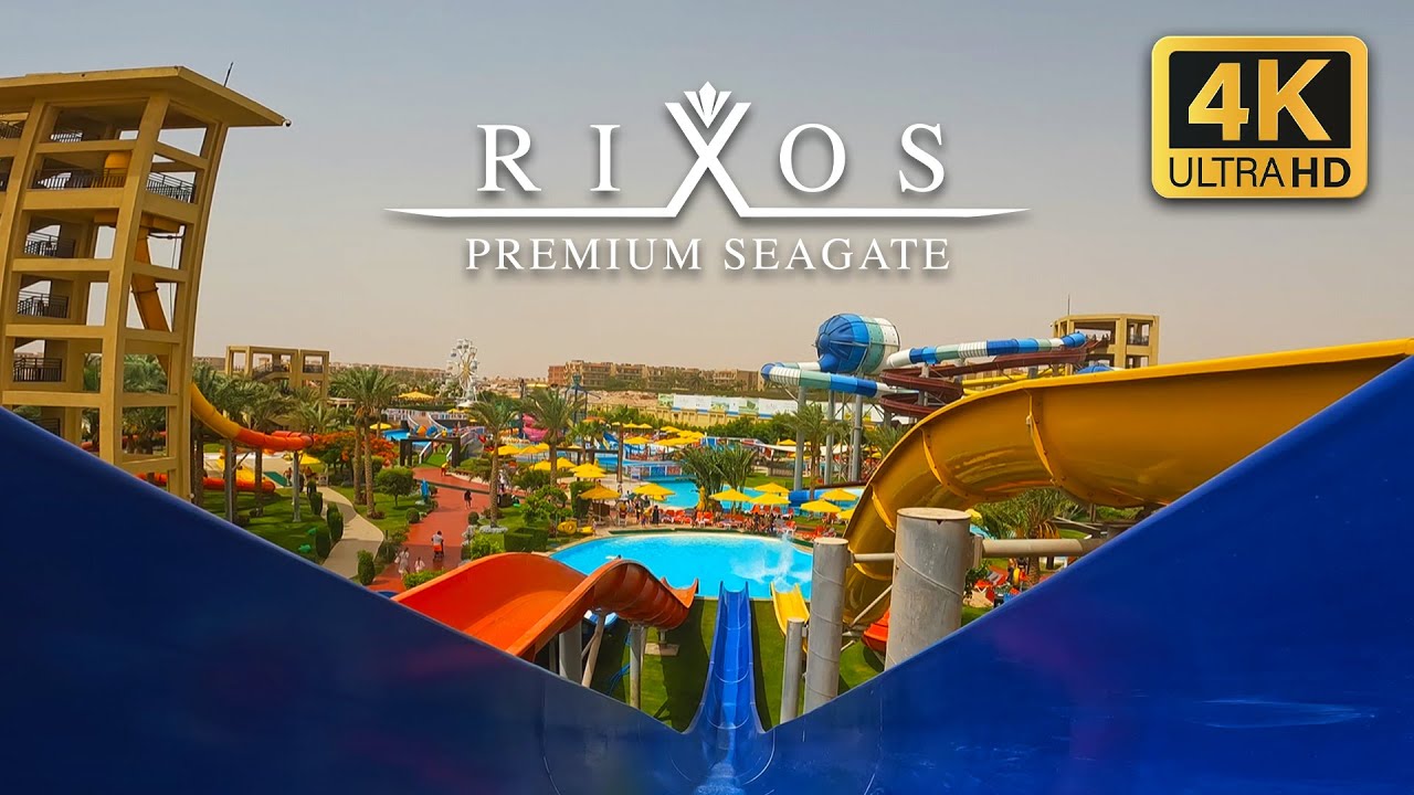 Rixos Premium Seagate Aqua Park Slide POV's | Amazing Waterpark in Sharm El Sheikh, Egypt!