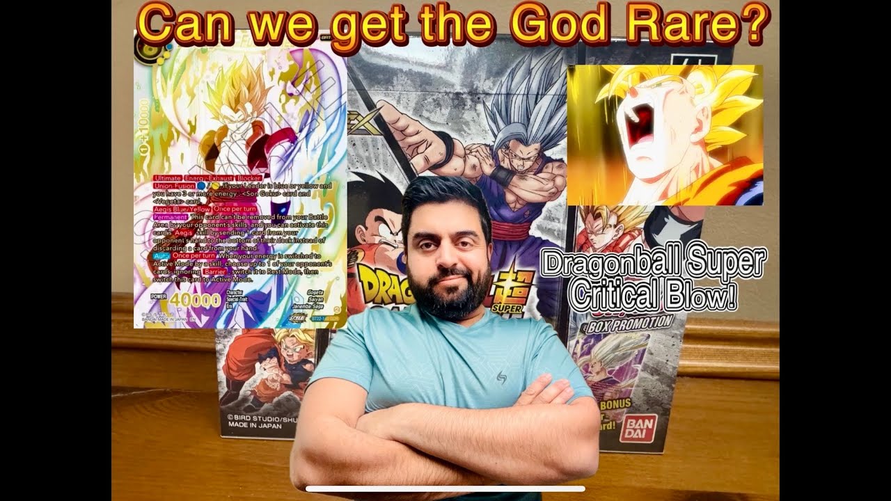 Dragonball SUPER Critical Blow Booster Box Unboxing! Part 1! #dragonballsuper #tcg #unboxing