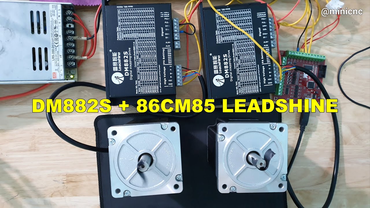 DM882S + 86CM85 Leadshine - Test Bộ Step 86