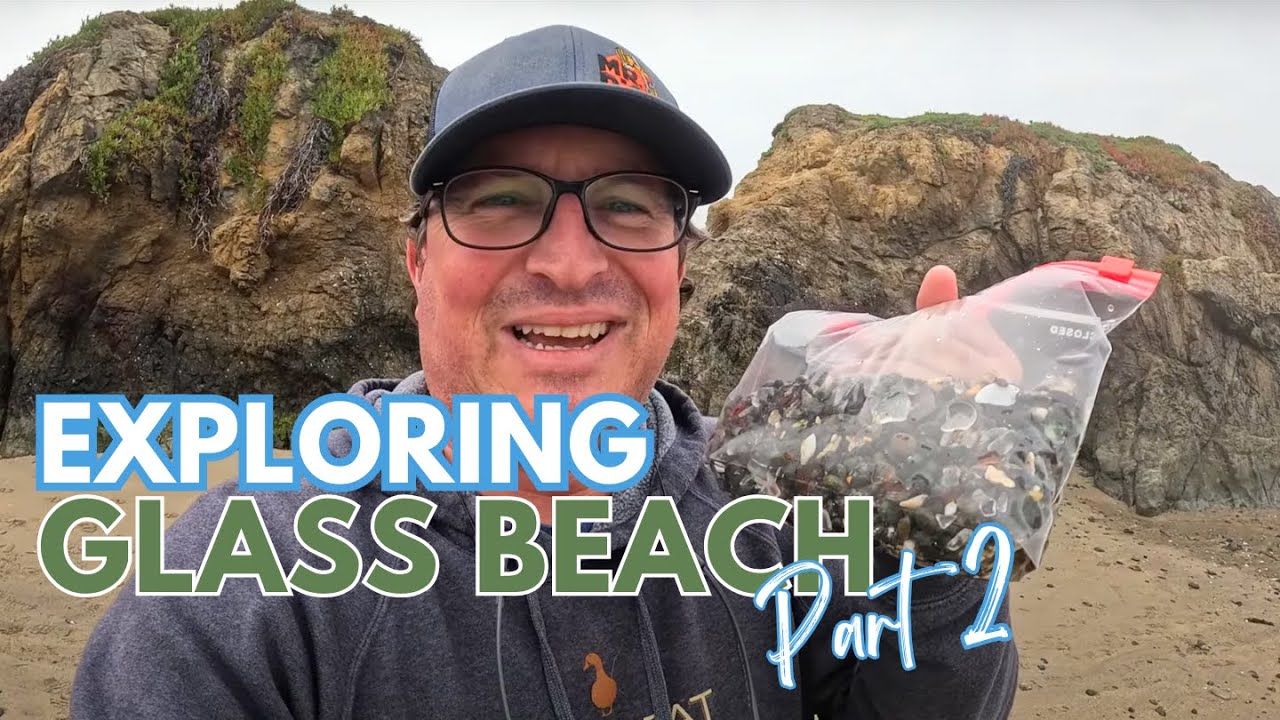 Exploring Glass Beach as We Fish Along the California Coast!