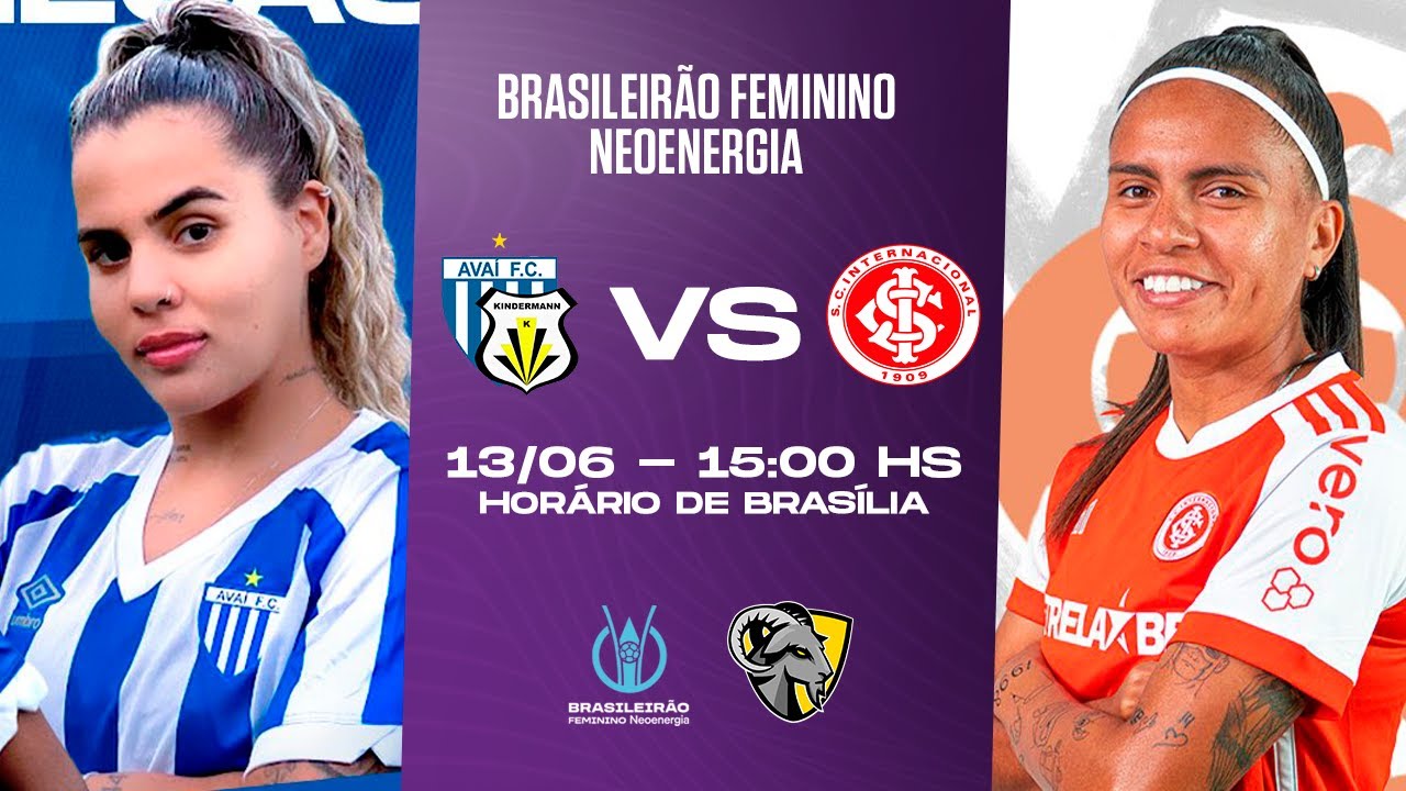 AVAÍ KINDERMANN X INTERNACIONAL | BRASILEIRÃO FEMININO | AO VIVO E COM IMAGENS | 13.06 15H