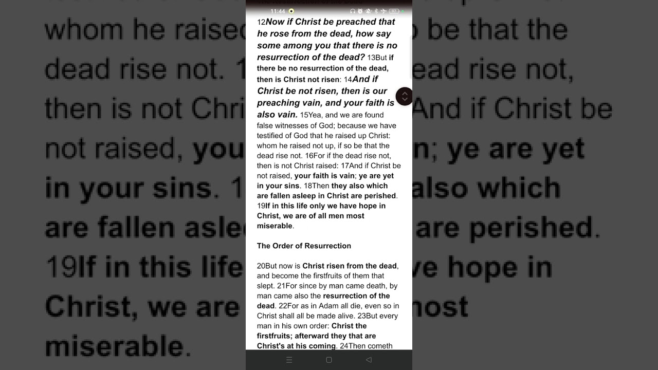 Did you believe in vain?