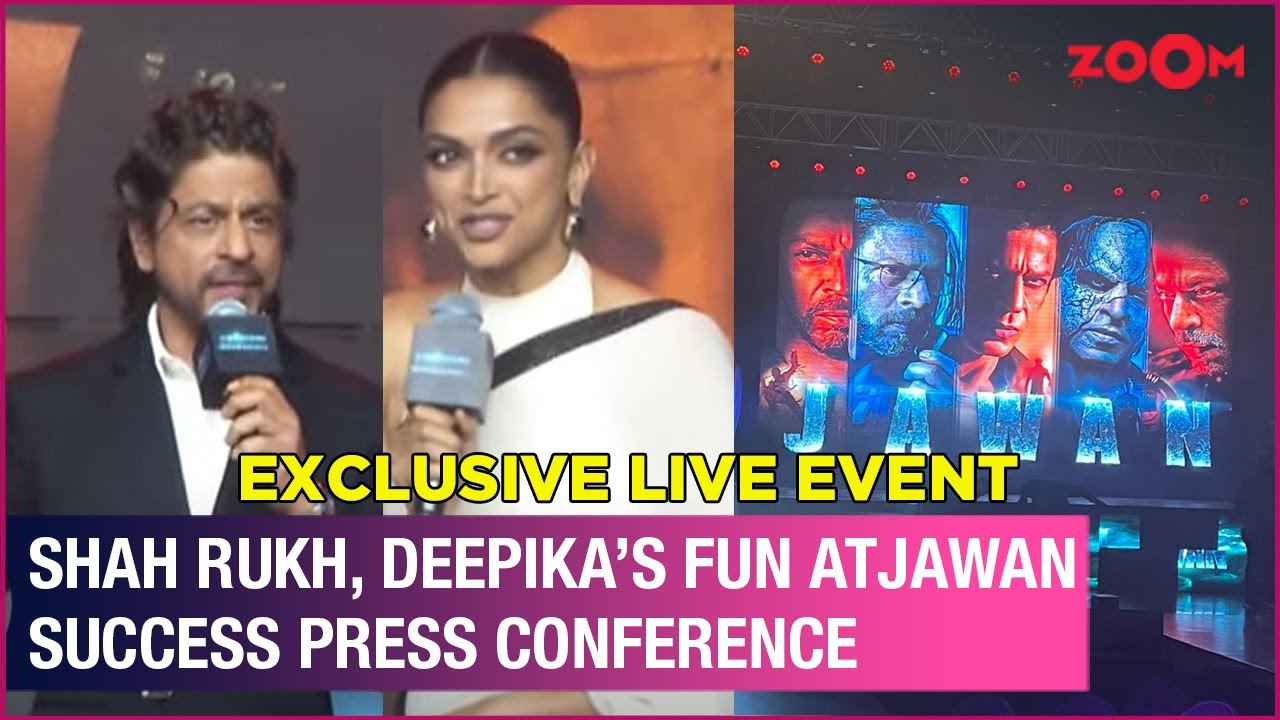 LIVE - Shah Rukh Khan, Deepika Padukone, Vijay ADDRESS media at Jawan success press conference