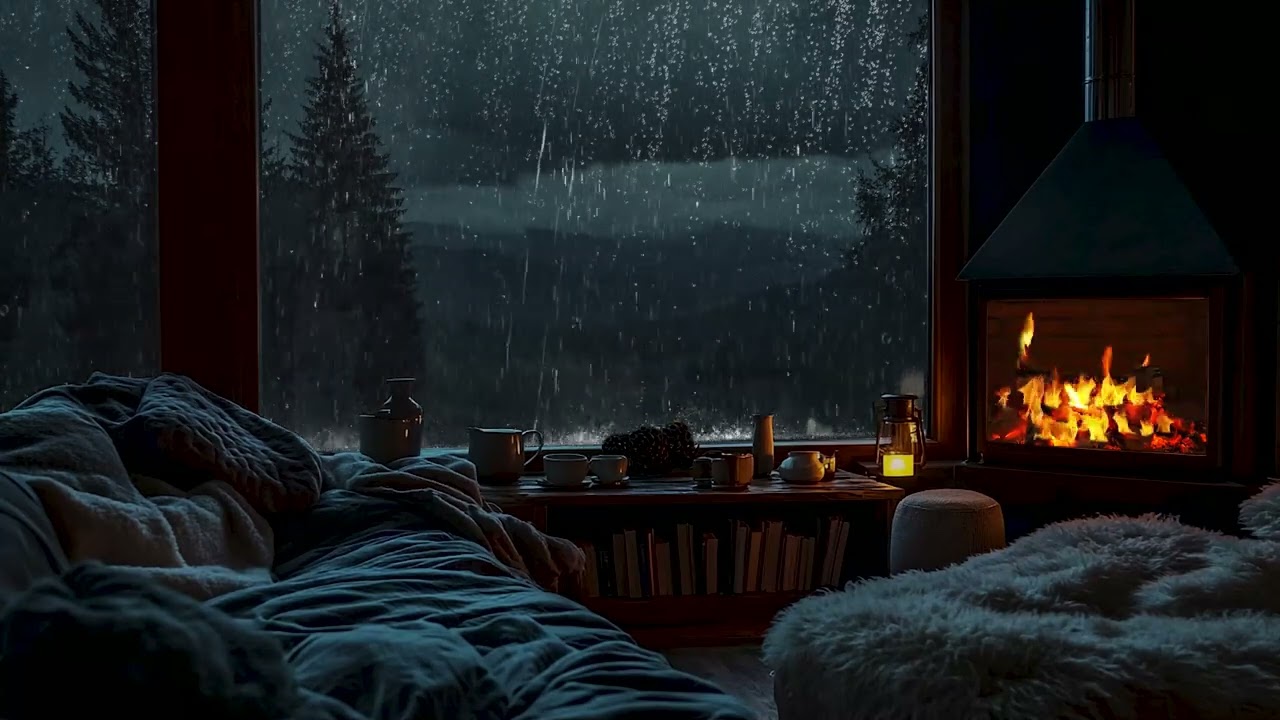 Forest Cabin Rain Sounds for Better Sleep | Release Tension & Find Inner Calm