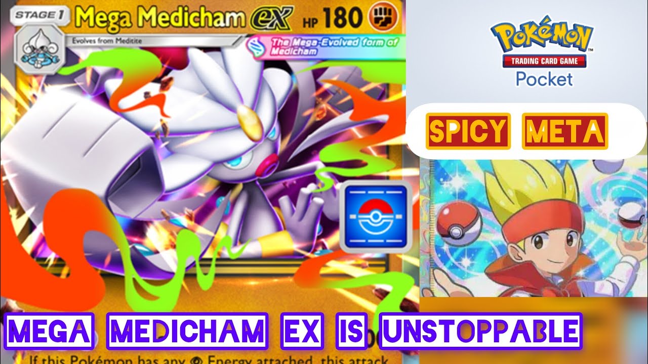 Mega MedichamEX is Secretly META   #MegaMedichamEX  #PokemonTCG #pokemonpocket #ポケポケ #ポケモン #bestdeck