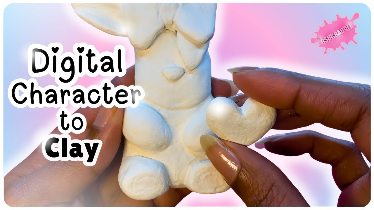 I Tried Turning My Procreate Character into a Real Clay Sculpture! (Part 3)