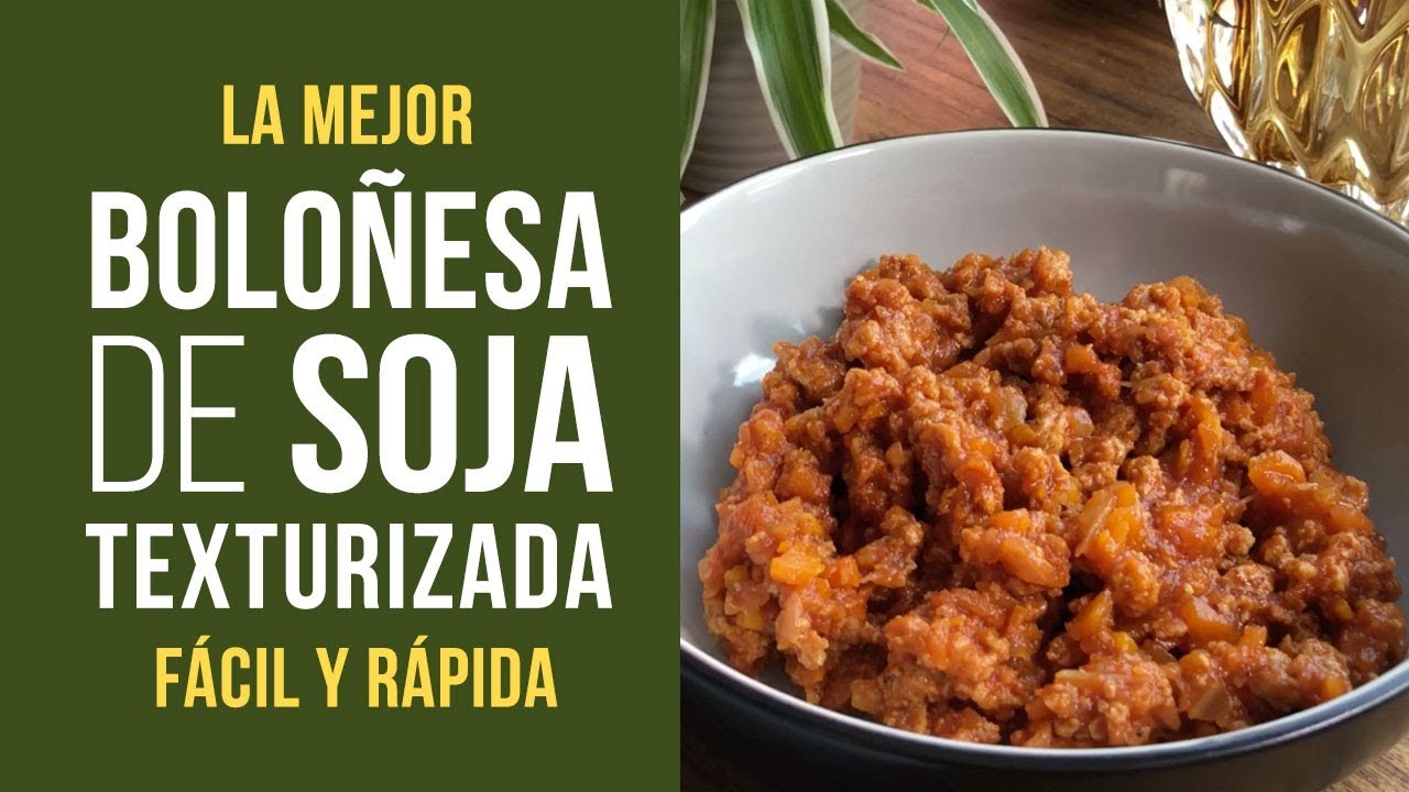 Sojañesa 🍝Salsa BOLOÑESA 😍de SOJA TEXTURIZADA de MERCADONA [FÁCIL Y RÁPIDA] Receta Cocina Vegana